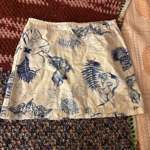 UO tropical cherub mini skirt